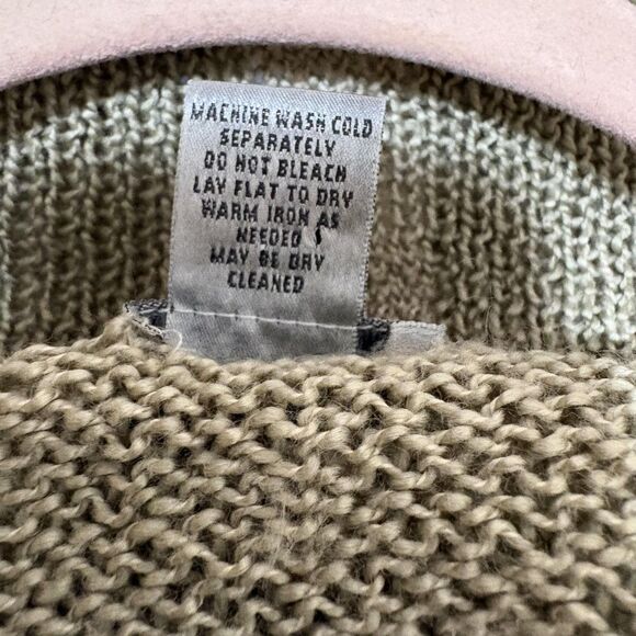 Chicos Cardigan Sweater Womens 3 Green One Button Open Front Textured Knit - Picture 5 of 5